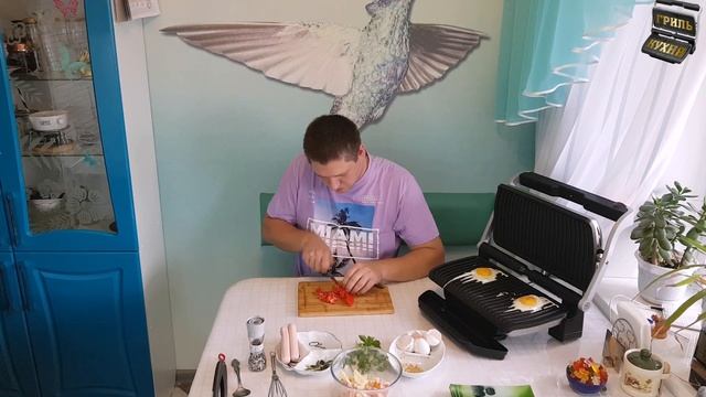 Яичница на гриле смотреть онлайн