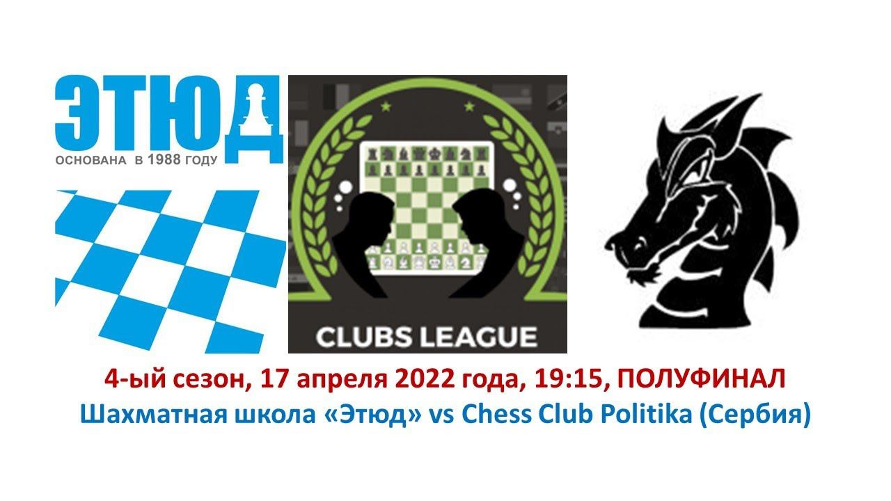 Матч №8 Сборной шахматной школы "Этюд" в Мировой клубной лиге на chess.com (сезон №4)