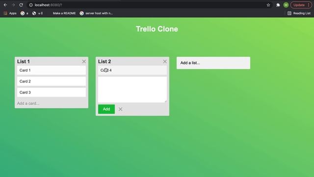 trello clone смотреть онлайн