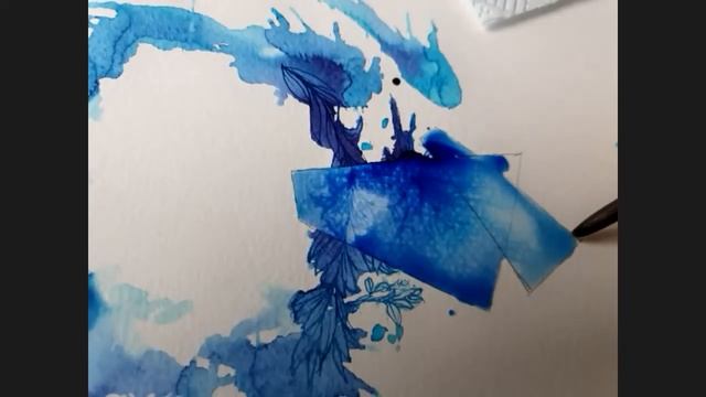 Illustrating reflections and refractions using ink & tea with Carne Griffiths смотреть онлайн