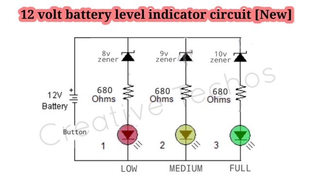 12v battery level indicator circuit [NEW] смотреть онлайн