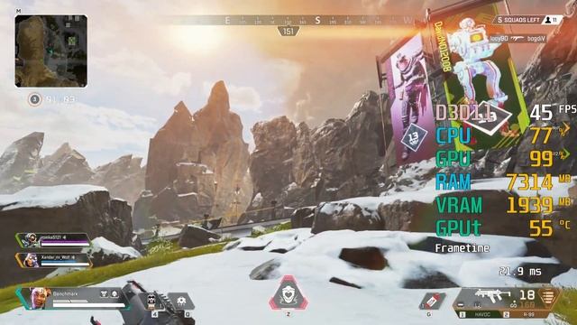GeForce GTX 750 ti -- AMD Athlon 3000G -- Apex Legends FPS Test смотреть онлайн