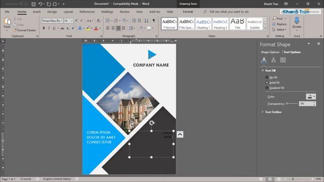 Business Report Cover Page Design Template in MS Word #2 + Free DOCX смотреть онлайн