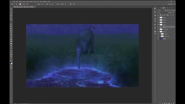 Your Light, fantasy SPEEDPAINT (photoshop cc) смотреть онлайн