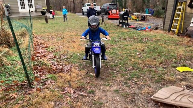 SURPRISING OUR 4 YEAR OLD WITH HIS FIRST DIRTBIKE | YAMAHA PW50