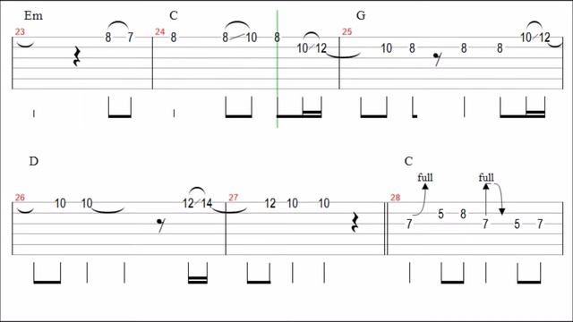 Guns N' Roses - Patience Guitar Solo Tab+Backingtrack смотреть онлайн