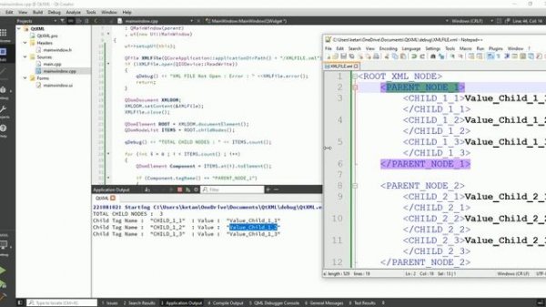 Qt C++ GUI Application Tutorial | Qt XML | QDomDocument | QDomElement | Read XML File Using Qt C++