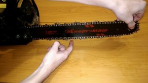 Правильное натяжение цепи бензопилы. А также установка цепи на бензопилу