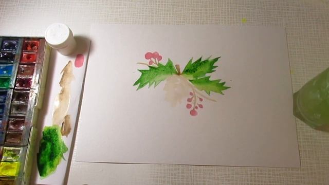 РИСУНКИ НА НОВЫЙ ГОД. Как нарисовать шишку с еловой веточкой смотреть онлайн