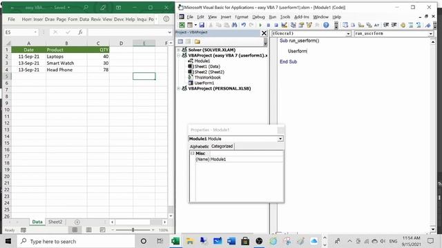 易學 Excel VBA 系列 # 7: 如何使用Userform / Combobox 加入新資料? смотреть онлайн