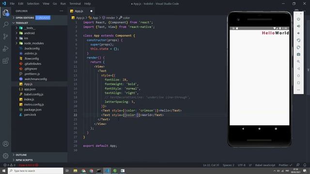 Mengenal Text Component (Advanced) - Tutorial React Native 2021 (20/54) смотреть онлайн