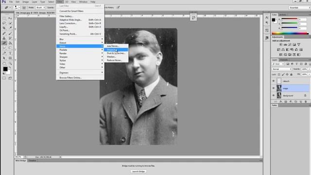 13 Lesson 13 Retouch with Dust and Scratches Photoshop Cs6 B смотреть онлайн