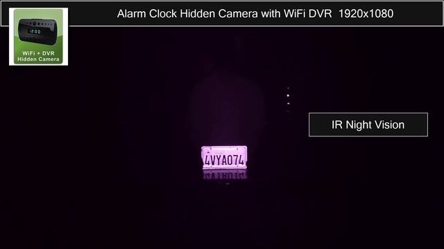WiFi Night Vision Alarm Clock Hidden Camera Sample Video 1920x1080 смотреть онлайн