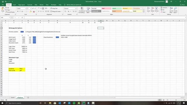 Send whatsapp include attachment using VBA #2(Set Coordinate, send text and attachment in whatsapp) смотреть онлайн
