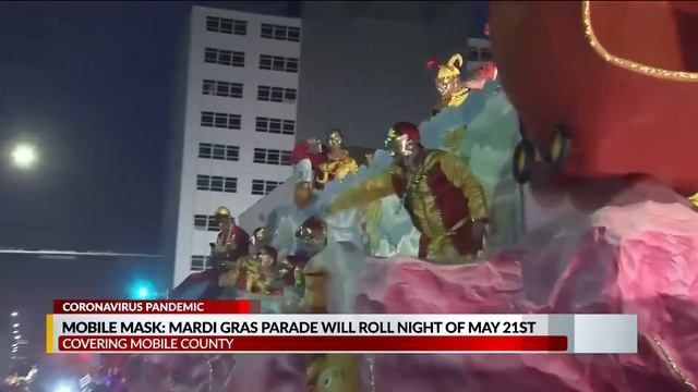 VIDEO: Mobile Mask: Mardi Gras parade will roll night of May 21st смотреть онлайн