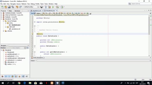 15 - Como usar las Anotaciones @Entity, @Table, @Column, @ID en Java con JPA | Curso Java Swing JPA смотреть онлайн