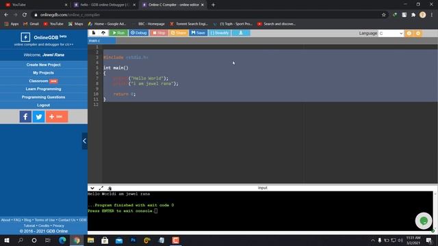 Best Online IDE For C/C++/Java/python ? Learn Programming 2021(Bangla) смотреть онлайн