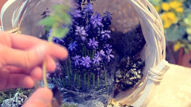 Флористика Композиция своими руками "весна" (Mастер класс) Floral composition. Flower смотреть онлайн