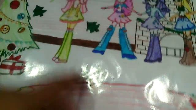 Мои рисунки млп э г новогодние смотреть онлайн