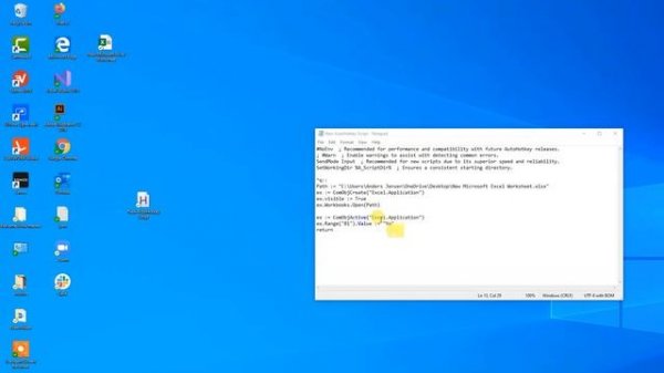AutoHotkey and Excel - AutoHotkey Tutorial #10