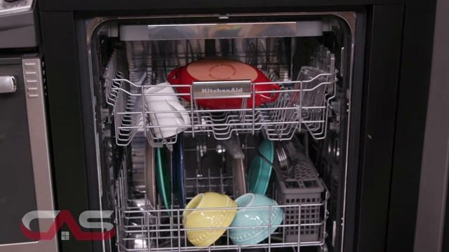 KitchenAid KDTE204ESS Built-In Undercounter Dishwasher, 24" Exterior Width смотреть онлайн