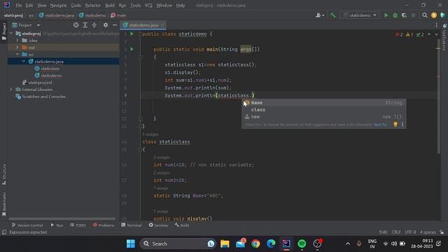 Static Keyword in Java #java @LearnGita #javawithcodegates #static #keyword смотреть онлайн