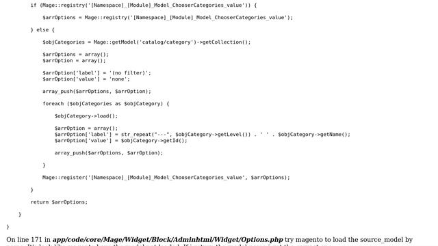 Magento: Custom Widget ＜source_model＞ ChooserModel run local, but not online смотреть онлайн