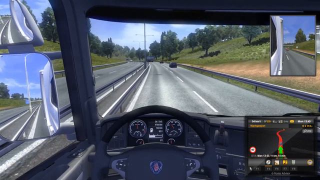 Euro Truck Simulator 2 [Realistic Scania Blinker Sound Mod] смотреть онлайн