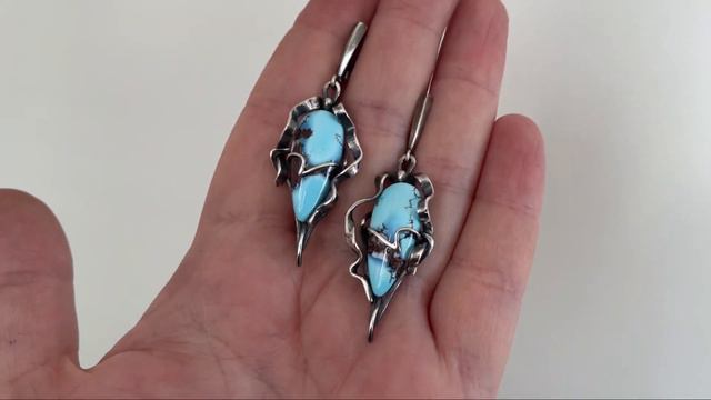 Серия Орхидеи. Серьги с бирюзой смотреть онлайн