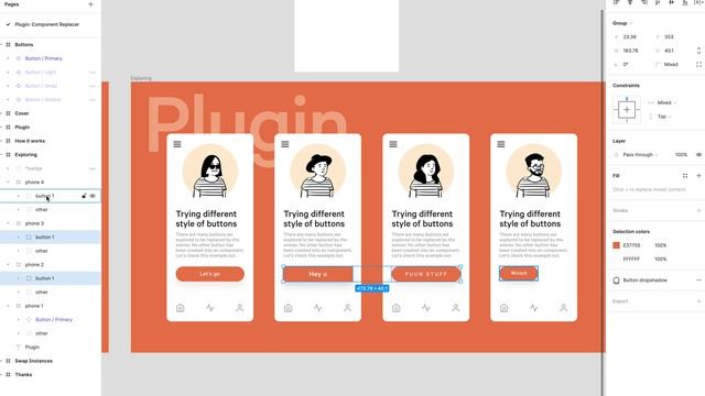 How I use the Figma Plugin: Component Replacer смотреть онлайн