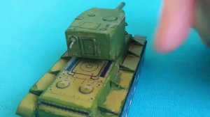 танк КВ-2 из бумаги