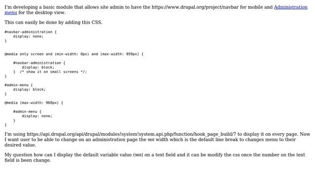 Drupal: Display and Modify CSS variable s (Module) смотреть онлайн