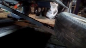 Телескопическое крепление запасного колеса на прицеп МЗСА