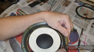 Подготовка динамика от Техникс к поклейке подвеса.Часть 1.№334