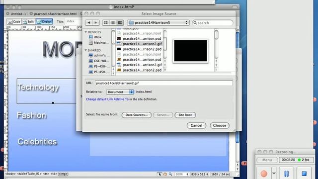 (14.5) Animated Remote Rollover Using Photoshop and Dreamweaver pt 5 of 6 смотреть онлайн