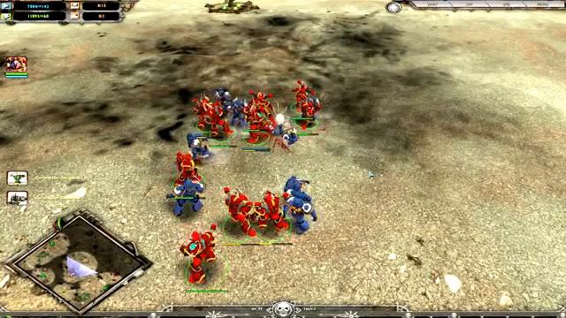 Chaos Space Marine Squad vs Space Marine Squad with no upgrades in Melee смотреть онлайн
