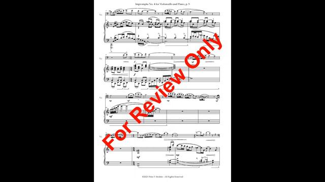 Impromptu No. 4 for Violoncello and Piano смотреть онлайн