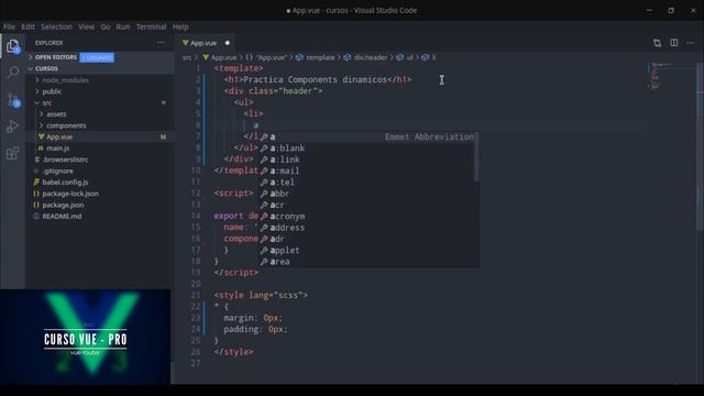 Clase 058 - Creación menú navegación - Curso Vue desde cero смотреть онлайн