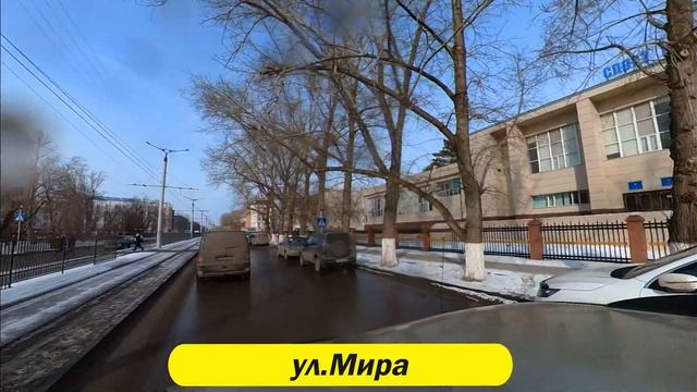 #павлодар Поездка по улицам с роботкамерой 4К. смотреть онлайн