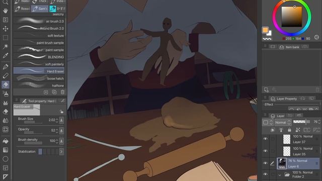 Я твій бог, ти моя глина | speedpaint (Clip Studio Paint) смотреть онлайн