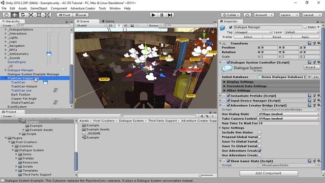 Dialogue System for Unity 2.x Adventure Creator Integration смотреть онлайн