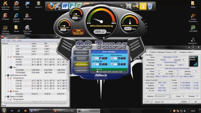 overclocking my AMD athlon ii x4 640 смотреть онлайн
