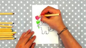 8 марта с КОТЭ / Открытка от РыбаКит папа рисует