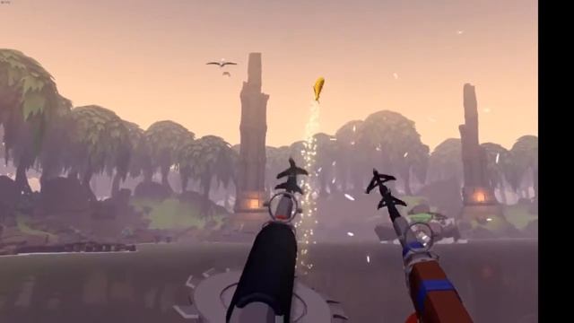 Dick Wilde Harpoon Gun and Sawblade Gameplay (Bolverk Games) - PSVR, Rift, Vive смотреть онлайн