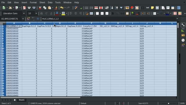 Open .dbf dBASE file in LibreOffice/OpenOffice смотреть онлайн