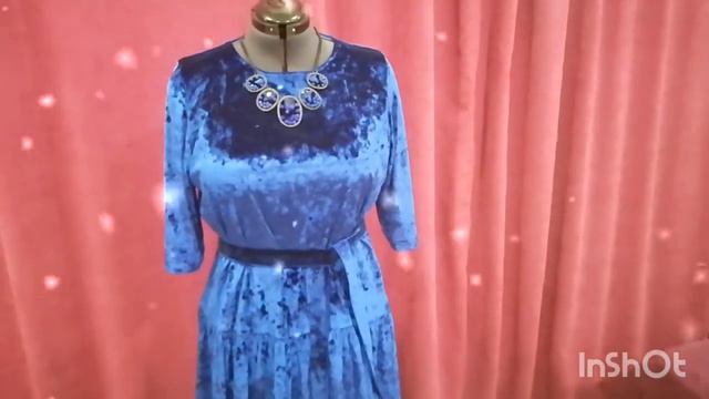 Роскошное бархатное платье) Обалденный цвет! Beautiful velvet dress! смотреть онлайн