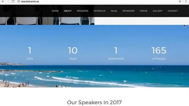 Count-up on React Alicante website смотреть онлайн