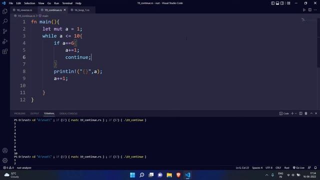 Continue And Break In Rust | Rust Complete Tutorial In Hindi #22 смотреть онлайн