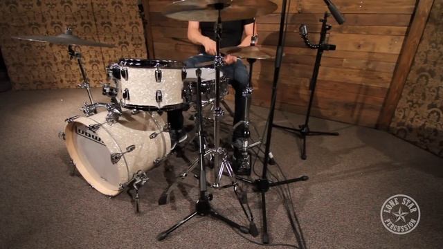 Ludwig Classic Maple 3-Piece Bop Kit with Atlas Hardware in Vintage White Marine Pearl смотреть онлайн