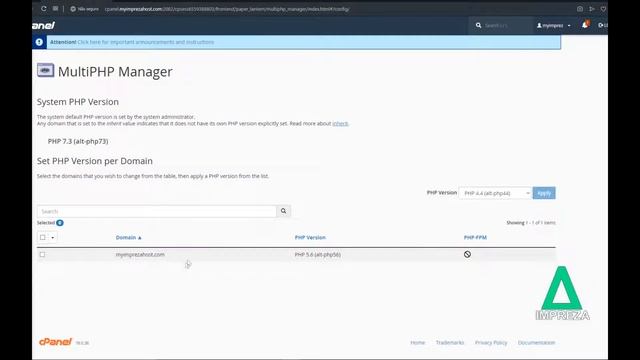 How to change PHP version in cPanel смотреть онлайн